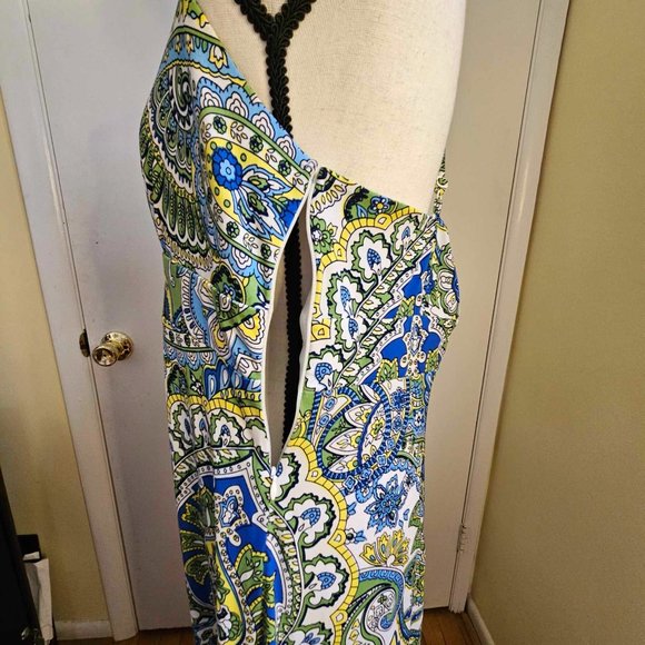 Ann Taylor Loft Paisley Maxi Dress Size 10 - Picture 10 of 10